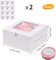 20Packs- 4 Count White Cupcake Containers Bakery Cake Boxes, Birthday, Wedding, Auto-Popup Cupcake Boxes for personalized gift giving , Cookies, Baking Gift Display,cake boxes
